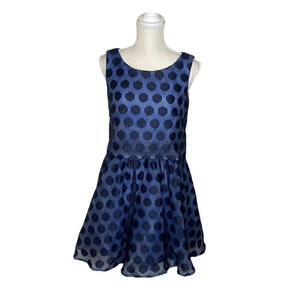 Betsey Johnson Polka Dot Pop Over Dress - Picture 2 of 14